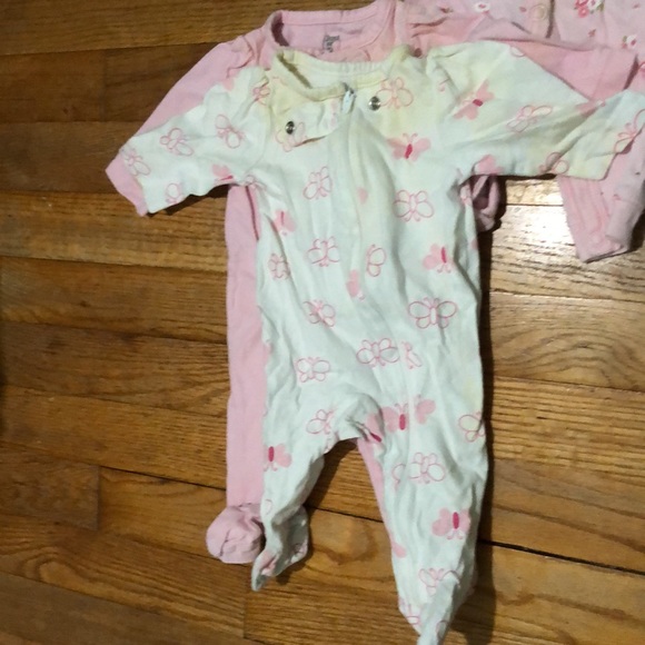 Newborn long sleeve PJ bundle, five pair - Picture 9 of 11